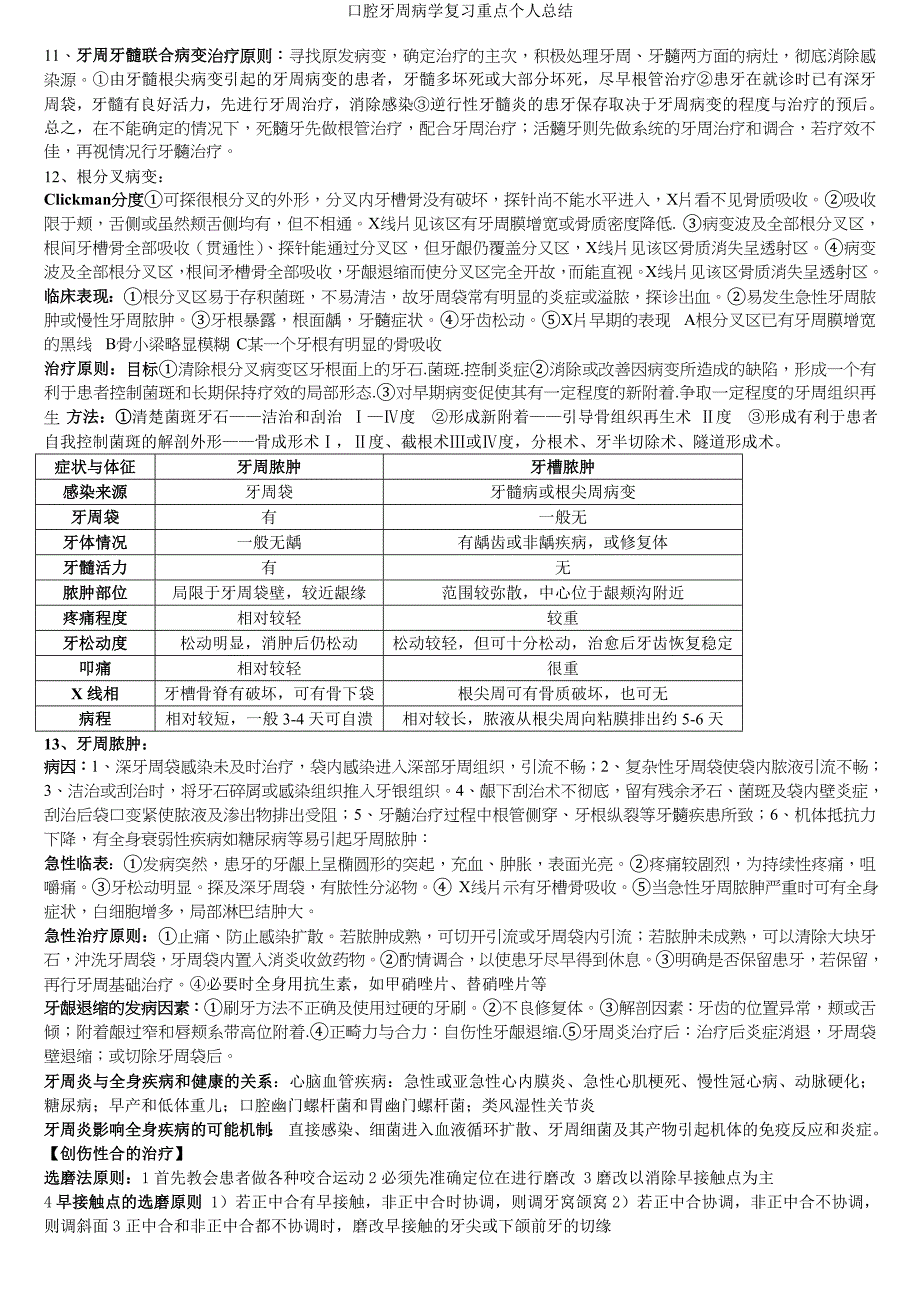 口腔牙周病学复习重点个人总结_第4页