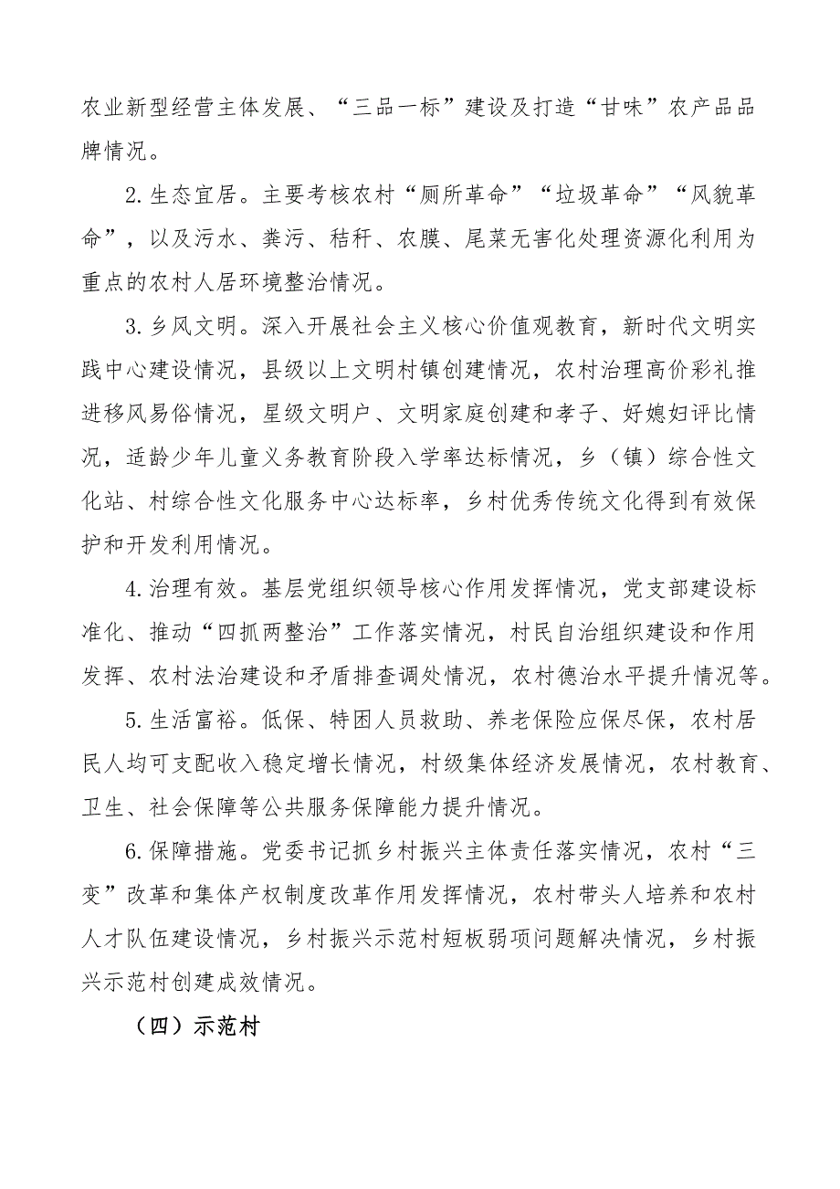 2023年x市实施乡村振兴战略考评激励机制工作制度免费素材.docx_第4页