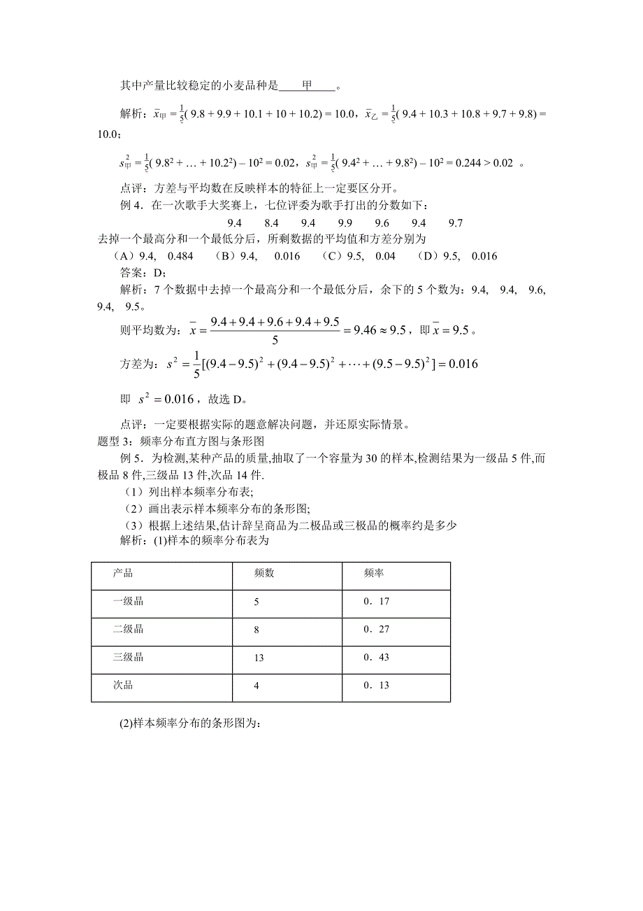 2013届高考数学一轮复习精品学案：第19讲用样本估计总体及线性相关关系.doc_第4页