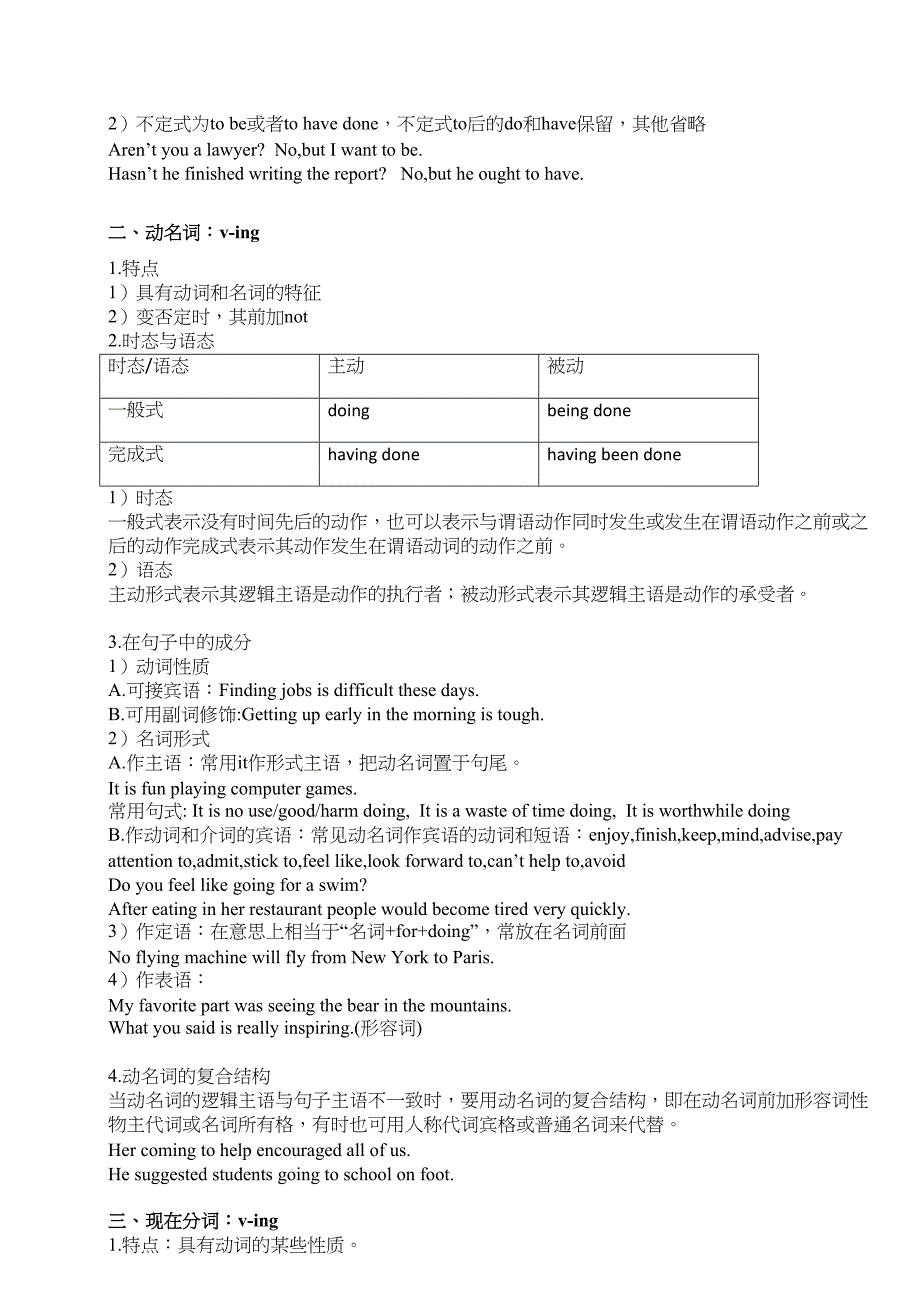 高中非谓语动词知识点汇总(DOC 7页)_第3页