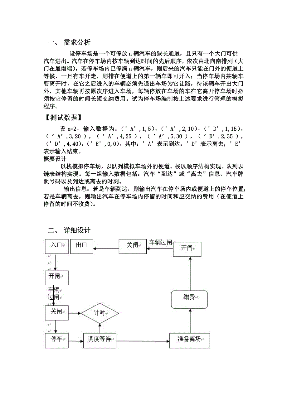 数据结构课程设计停车场管理_第2页