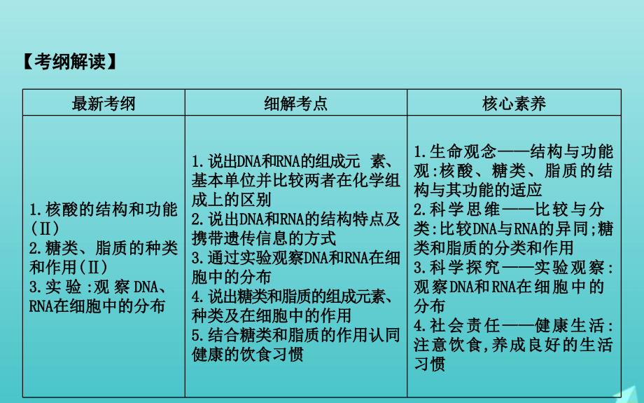 版高考生物总复习第4讲核酸糖类和脂质课件新人教版_第2页