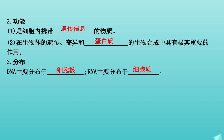 版高考生物总复习第4讲核酸糖类和脂质课件新人教版_第4页