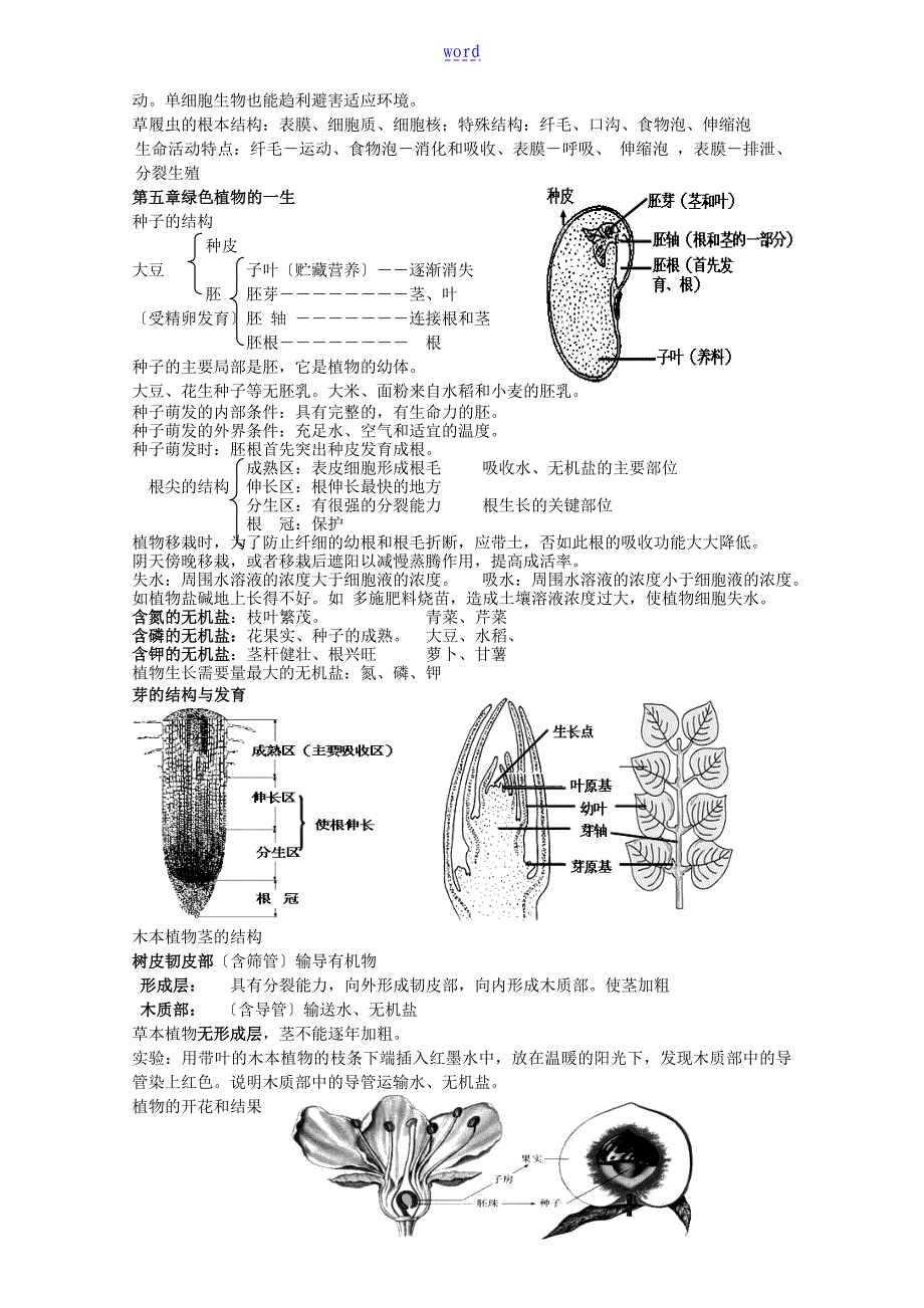 安徽省初中生物会考纲要_第2页