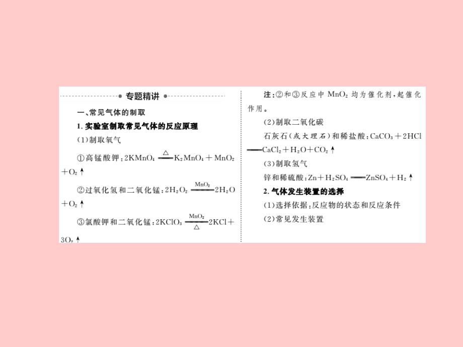 （安徽专）中考化学总复习 第二部分 专题复习 高分保障 专题四 常见气体的制取与净化课件 新人教_第3页