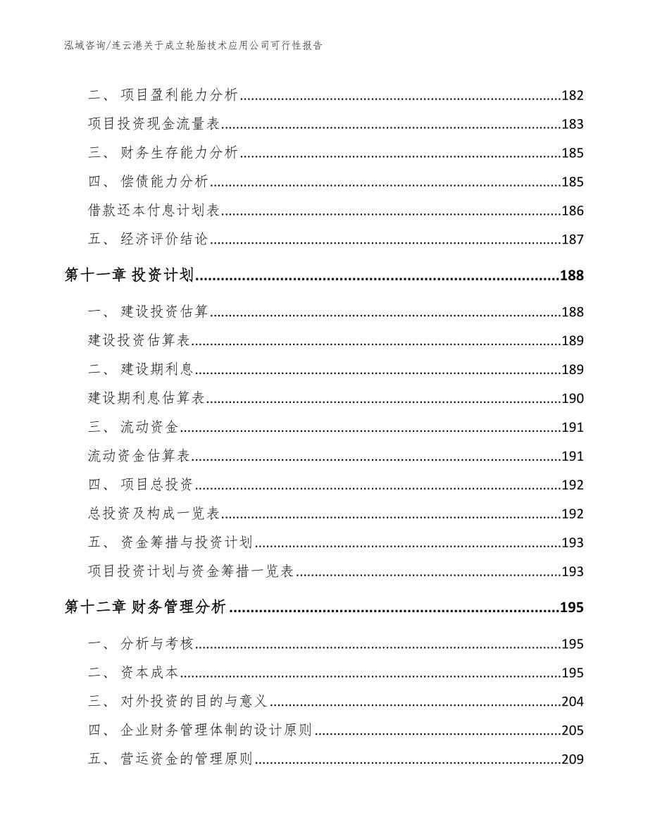 连云港关于成立轮胎技术应用公司可行性报告参考模板_第5页