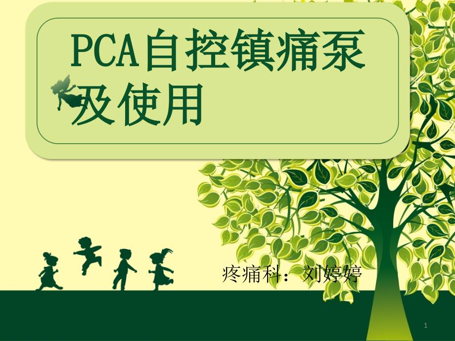 镇痛泵(PCA泵)及使用PPT课件.ppt_第1页