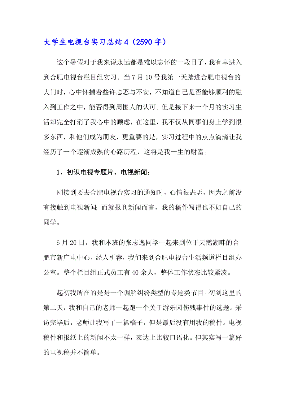 大学生电视台实习总结_第4页