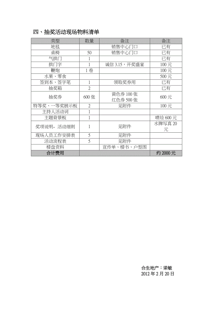 “购房赢汽车”开奖典礼方案模板_第3页