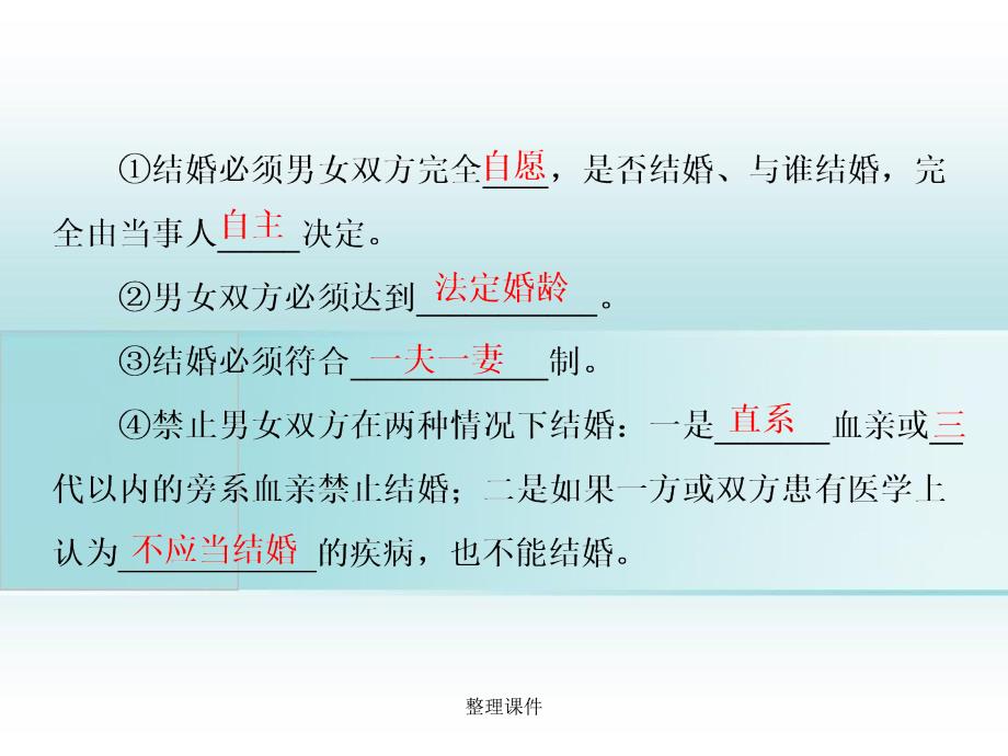 201x201x高中政治专题五家庭与婚姻第二框法律保护下的婚姻新人教版选修_第4页