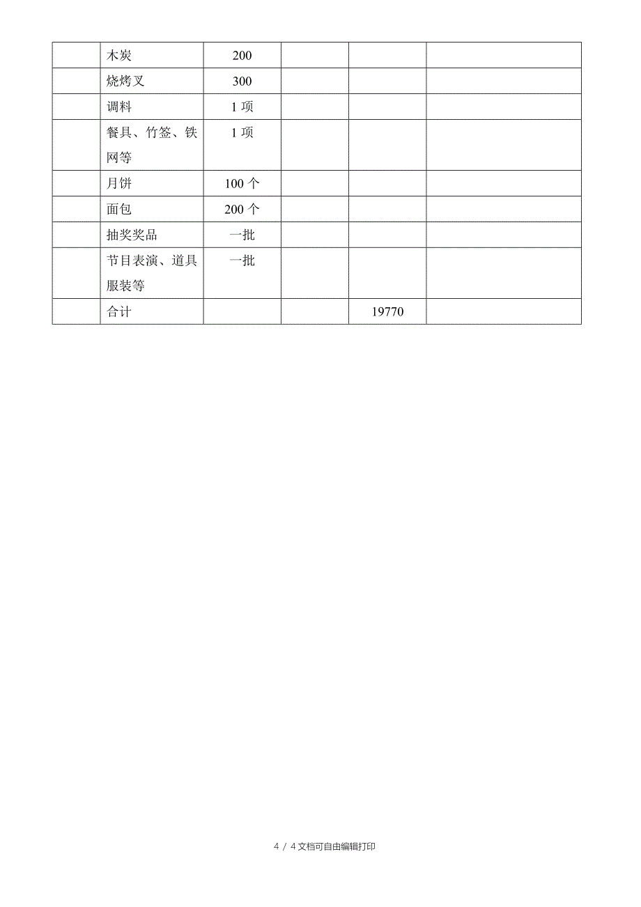 河源基地迎中秋贺国庆烧烤晚会活动方案_第4页