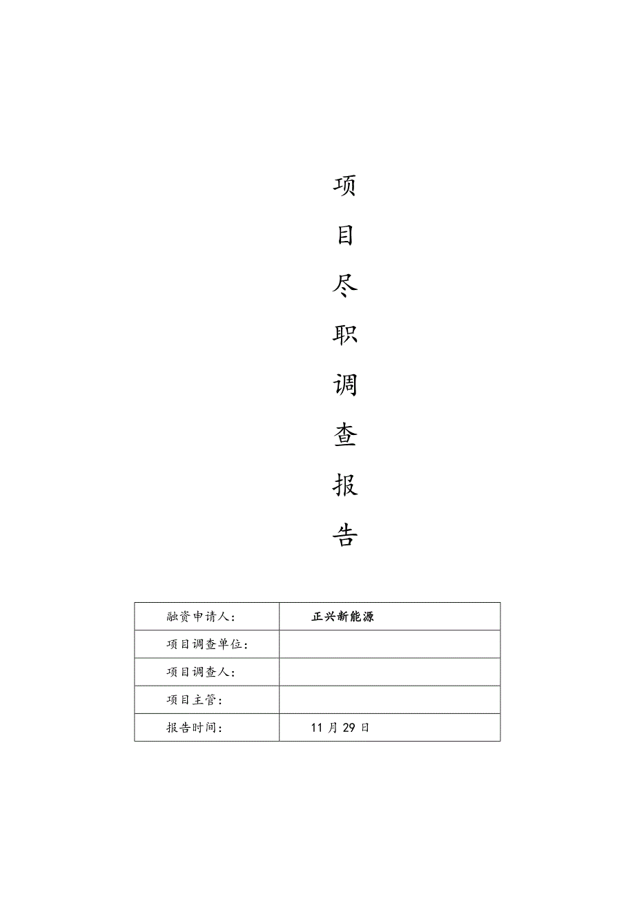 业务尽调报告模板_第1页