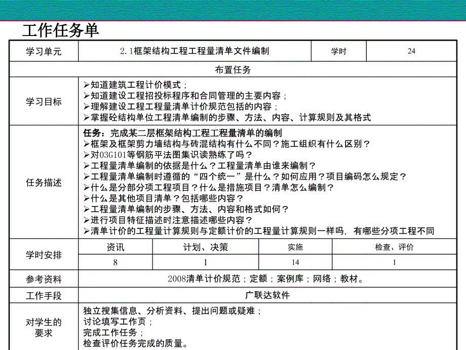 建筑工程计量计价学习情境二框架剪墙结构工程计量与计价21_第3页