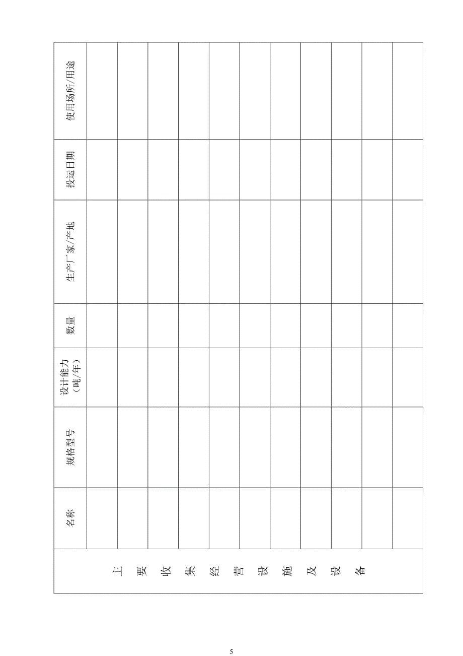 危险废物收集经营许可证申请表_第5页