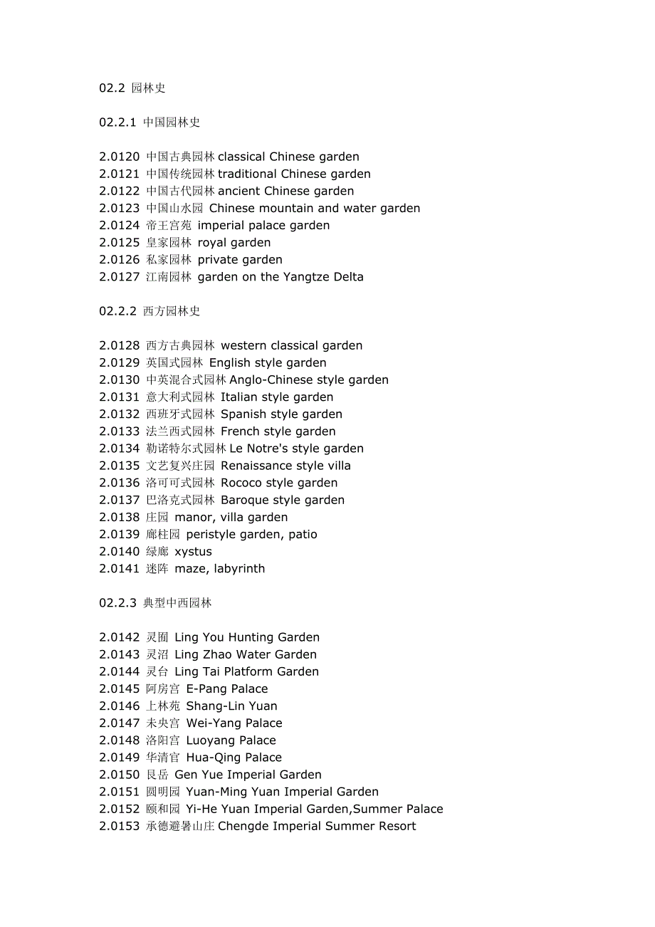 景观设计常用词语中英文对照表_第4页