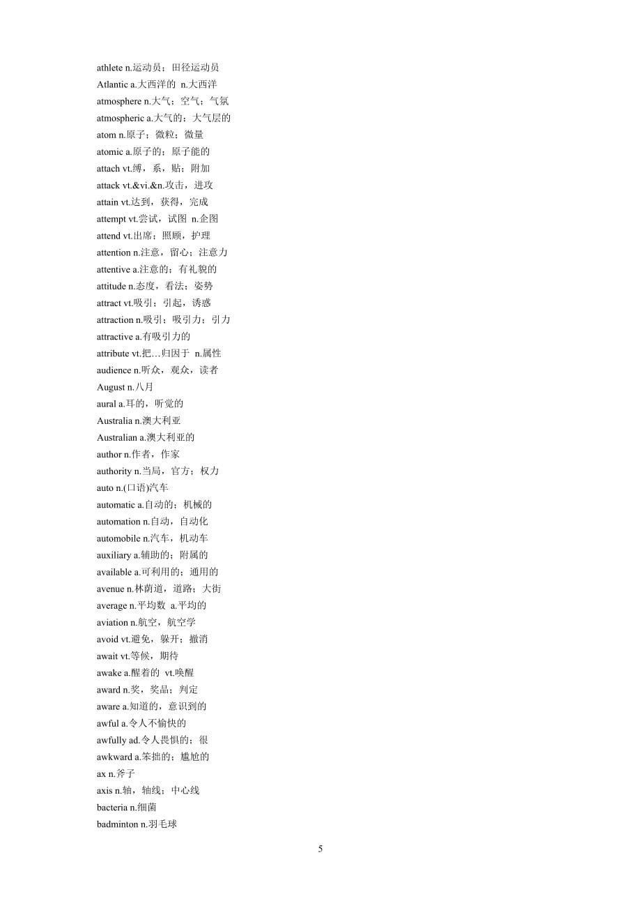大学英语四六级词汇表.doc_第5页