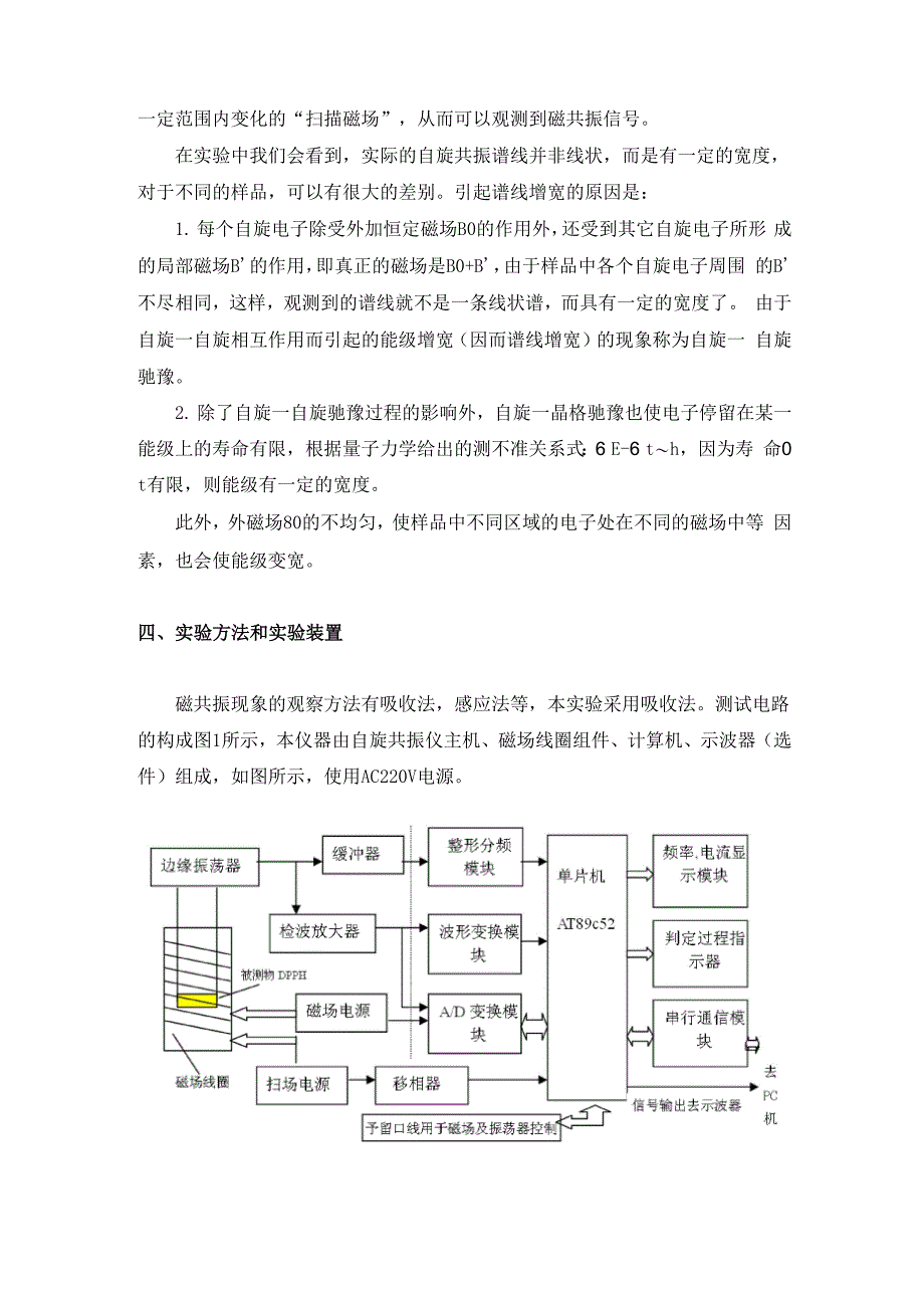 特色实验1：电子自旋共振实验_第3页