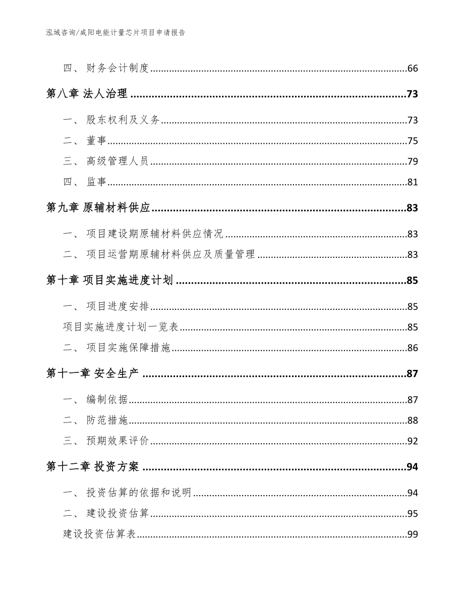 咸阳电能计量芯片项目申请报告_第3页