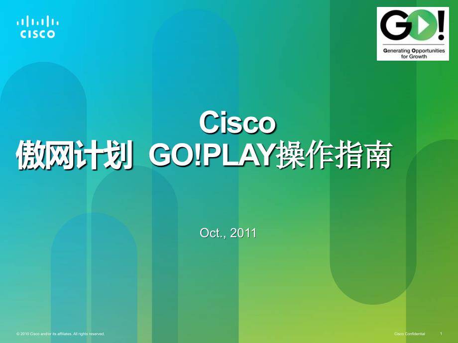 Cisco傲网计划GOPLAY操作指南PPT课件_第1页