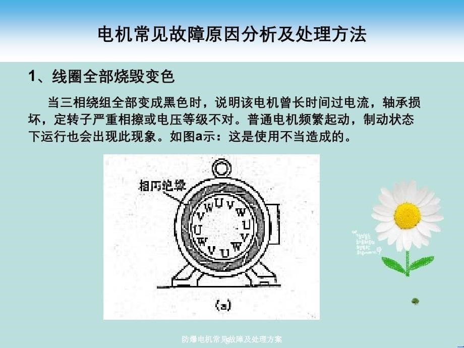 防爆电机常见故障及处理方案课件_第5页