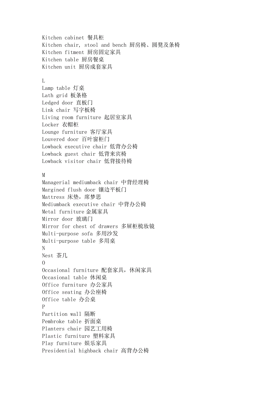 家具英语37599_第4页