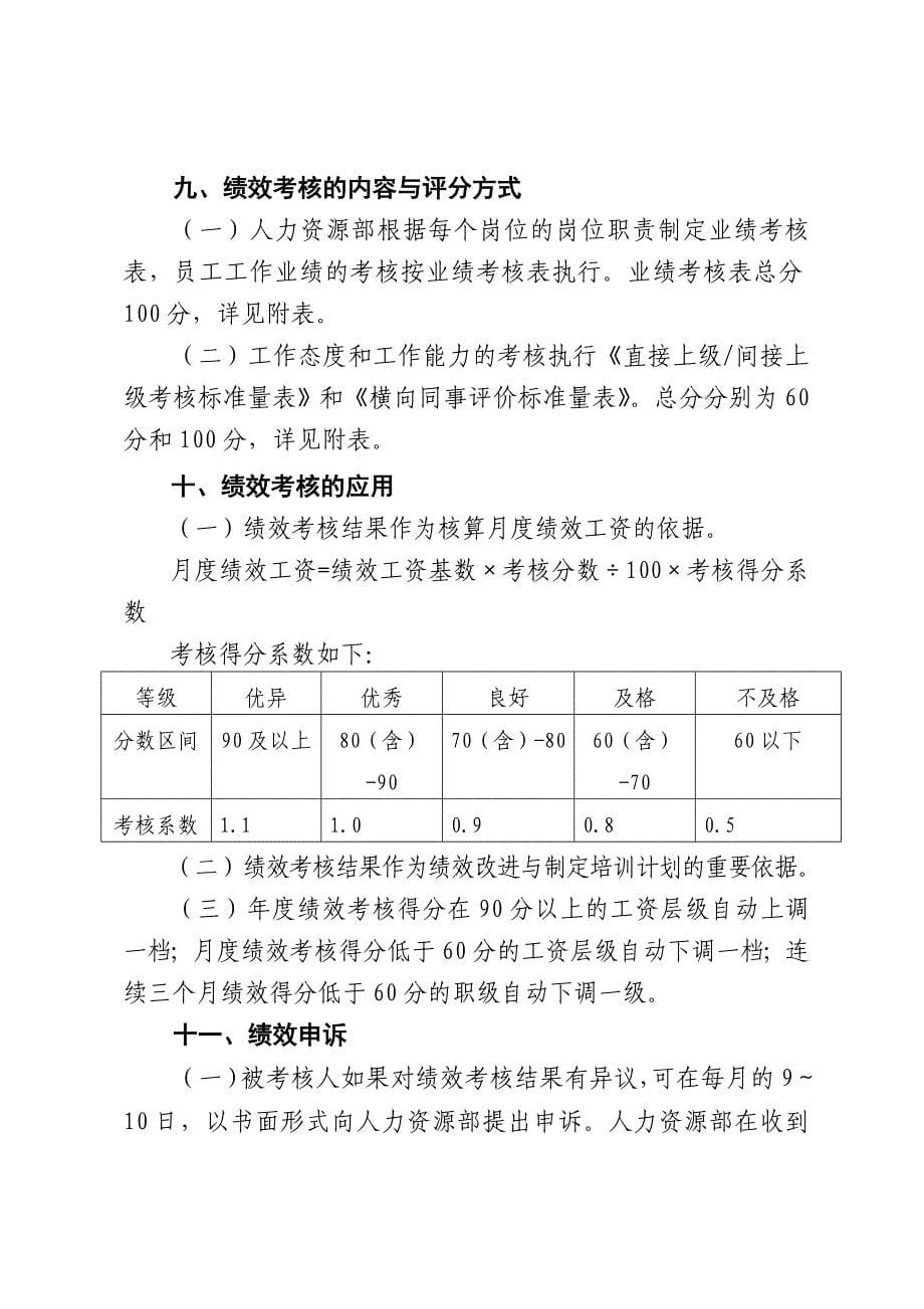 XX科技公司绩效考核管理办法试运行.doc_第5页