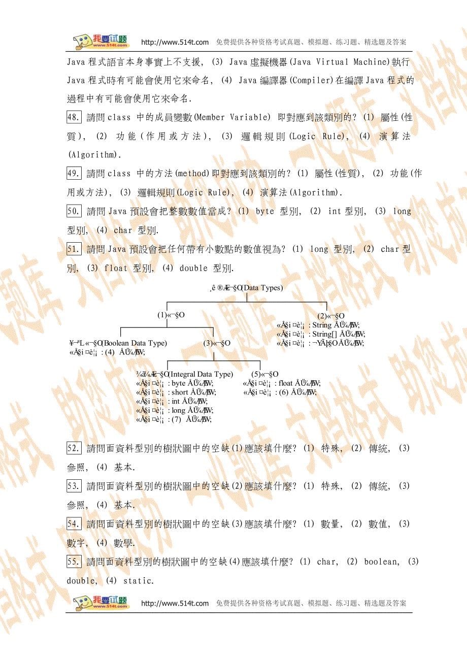 昆山科技大学电脑与通讯系Java程式设计期中考试试题.doc_第5页