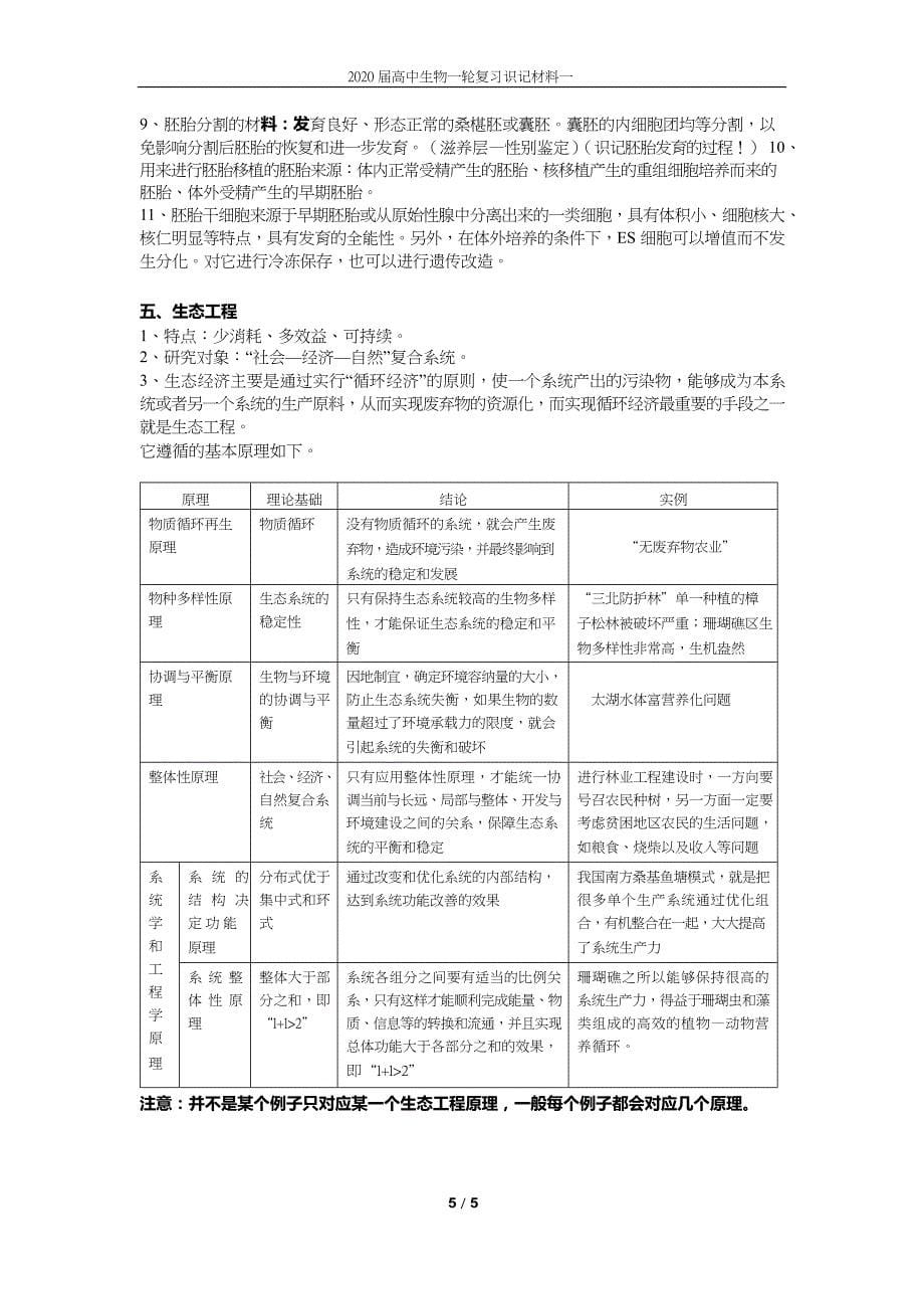 高中生物一轮复习识记材料：高 中 生 物 必 备 材 料(一) .docx_第5页