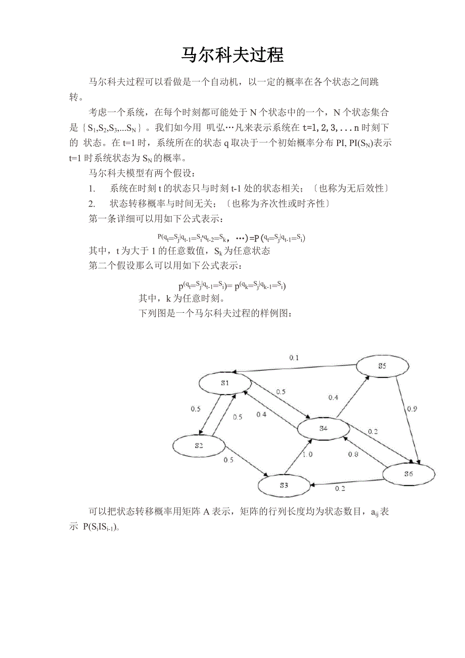 隐马尔科夫模型详解_第1页