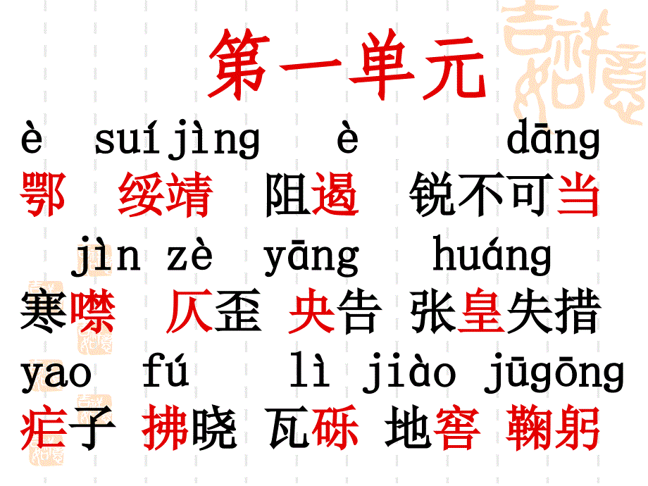 八年级上册生字_第1页