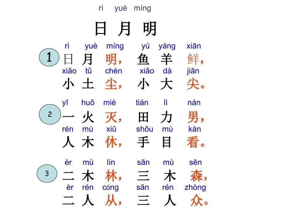 一年级上册语文课件－识字二 9 日月明 ｜人教部编版(共27张PPT)教学文档_第5页