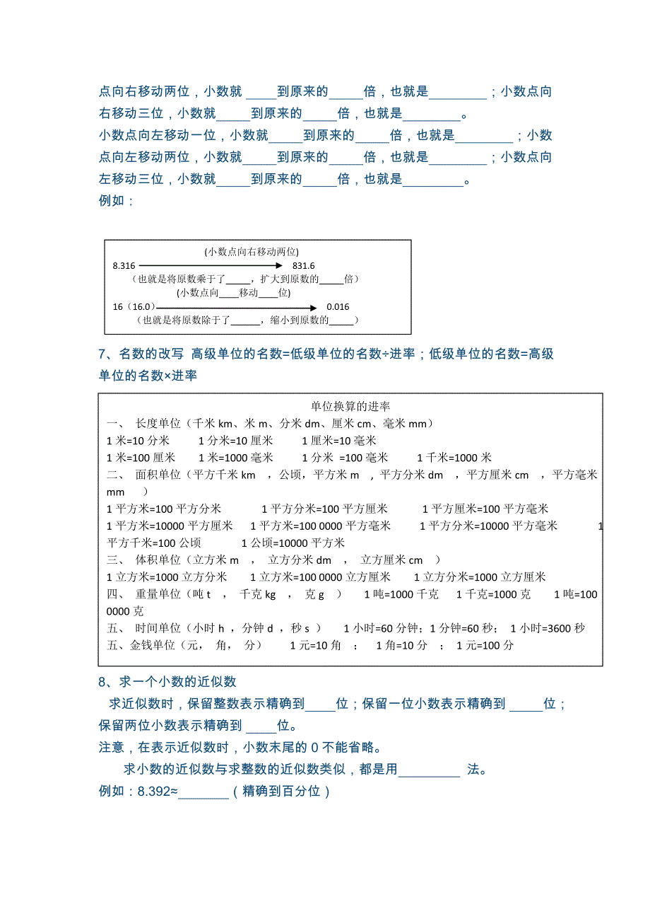 四年级下册数学总复习资料_第4页