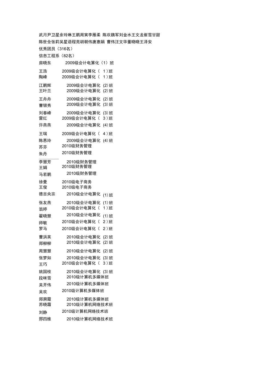 宣城职院年先进团支部、优秀团干、_第5页