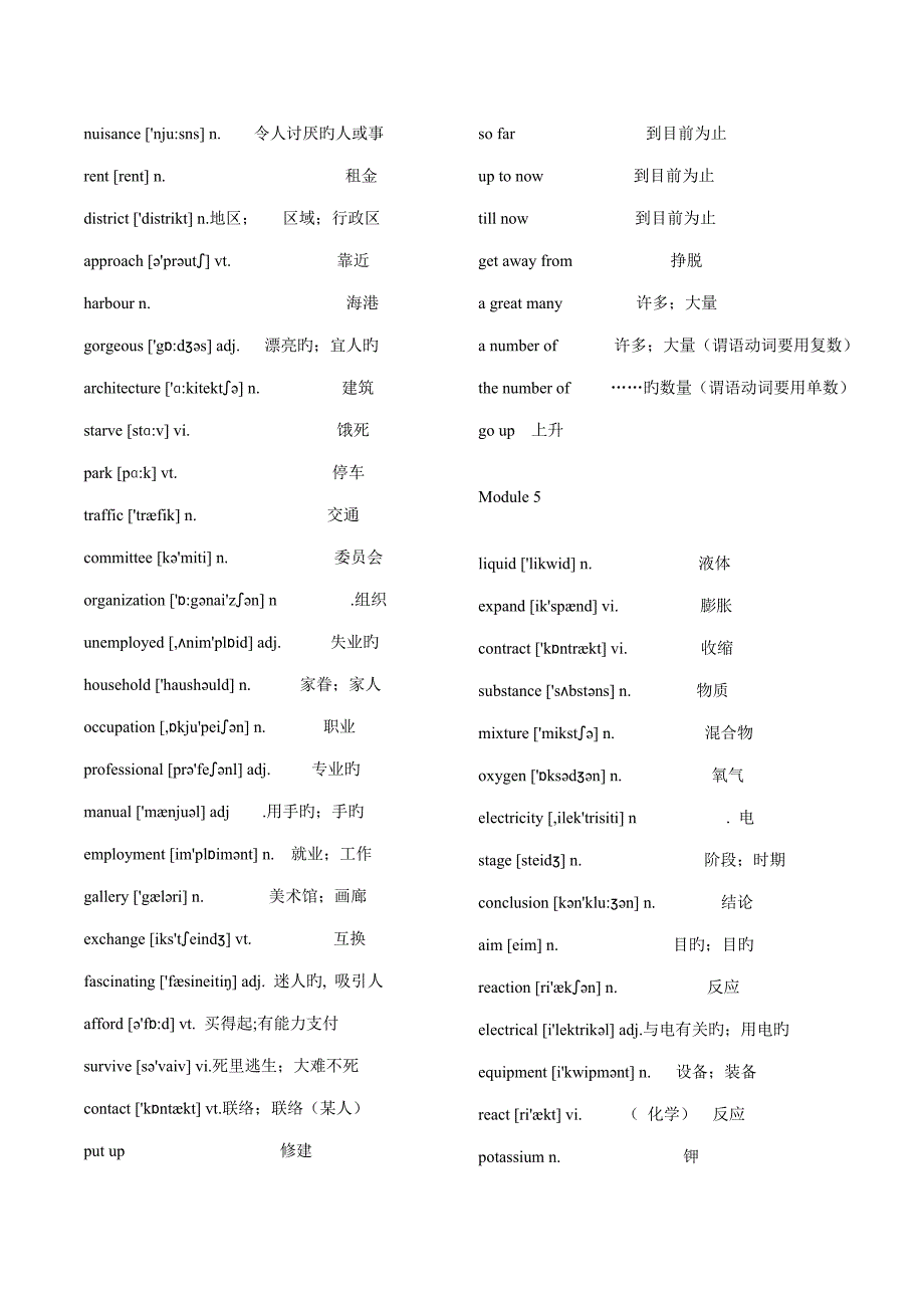 外研版高中英语必修单词表最全单词表_第4页