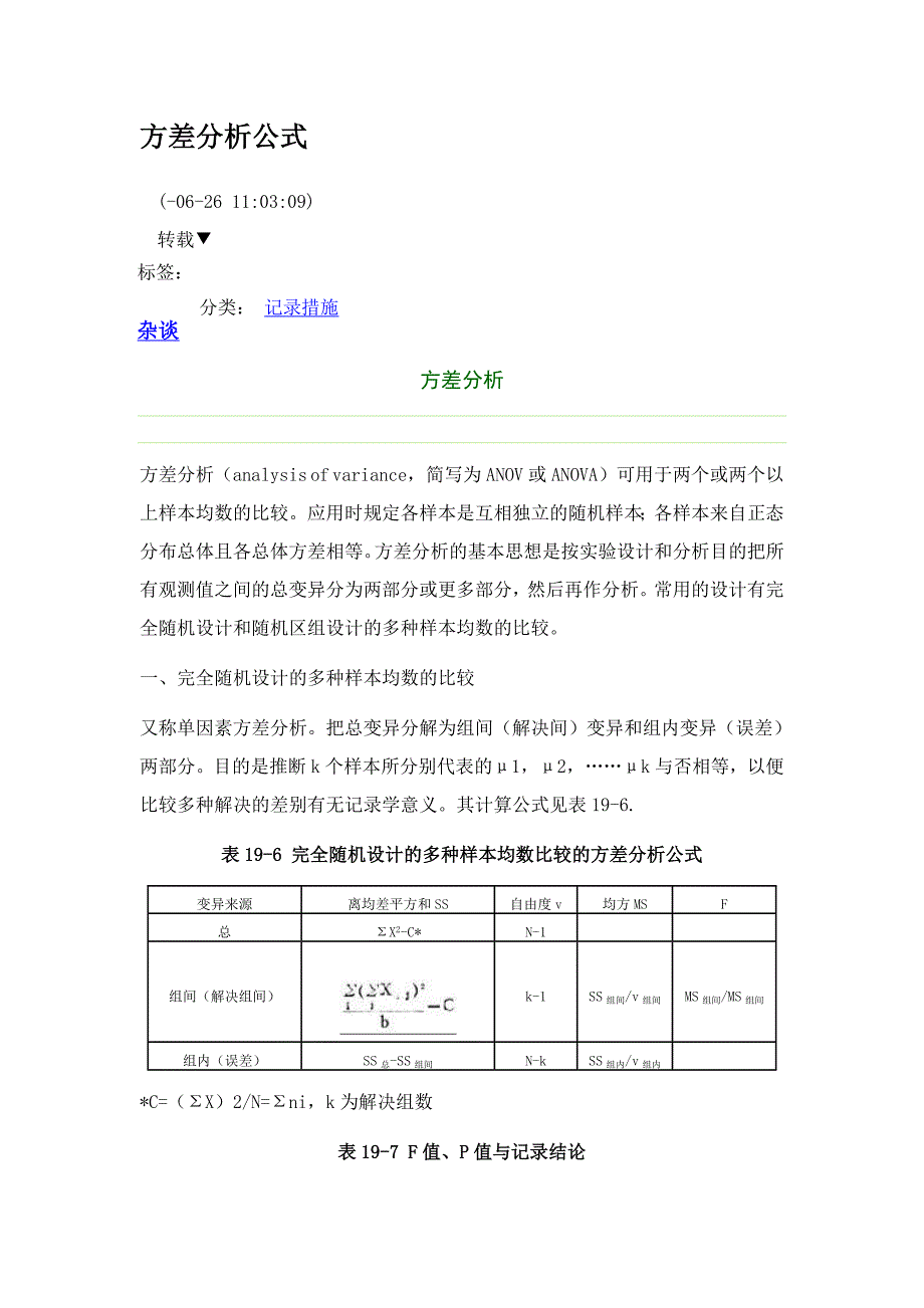 方差分析公式_第1页