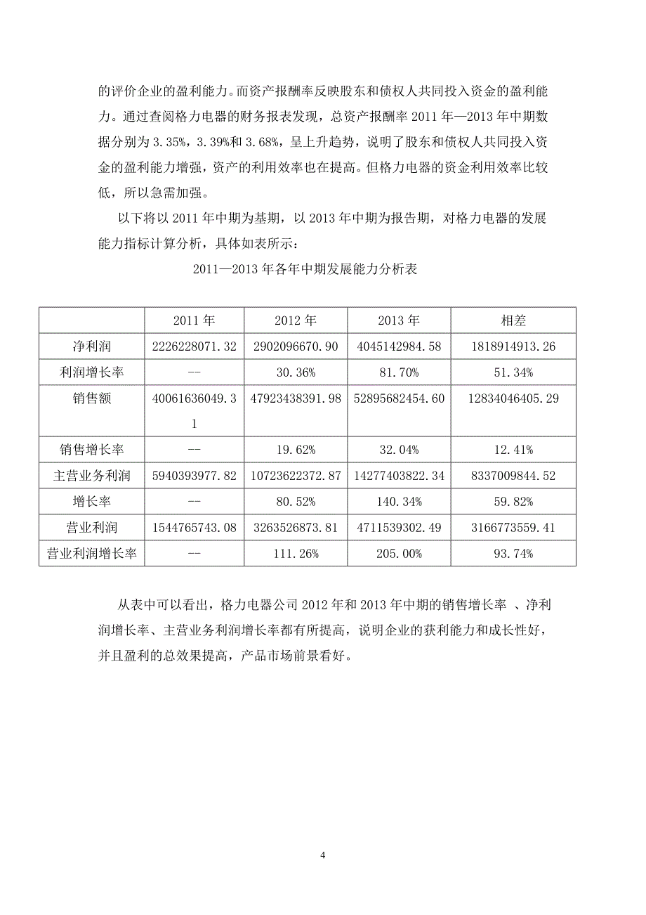 作业考试：电大财务报表分析形考1-4作业_第4页