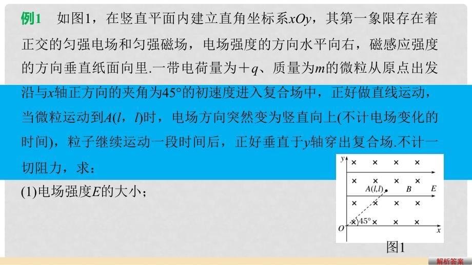 高考物理大二轮总复习与增分策略 题型研究3 加试计算题 22题 带电粒子在复合场中的运动课件_第5页