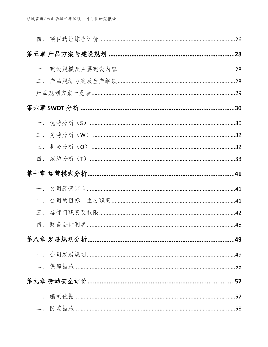 乐山功率半导体项目可行性研究报告_模板_第2页