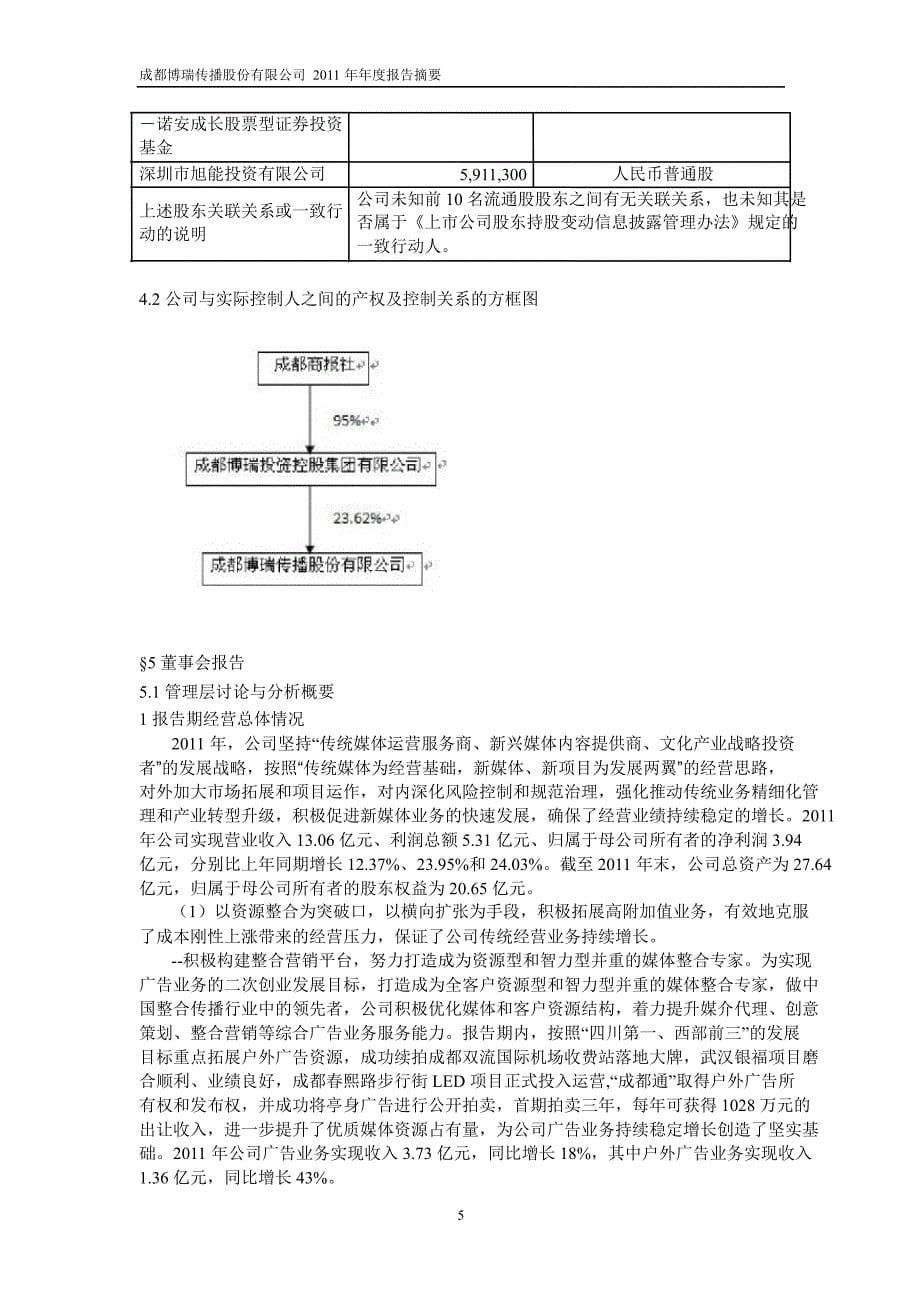 600880博瑞传播年报摘要_第5页