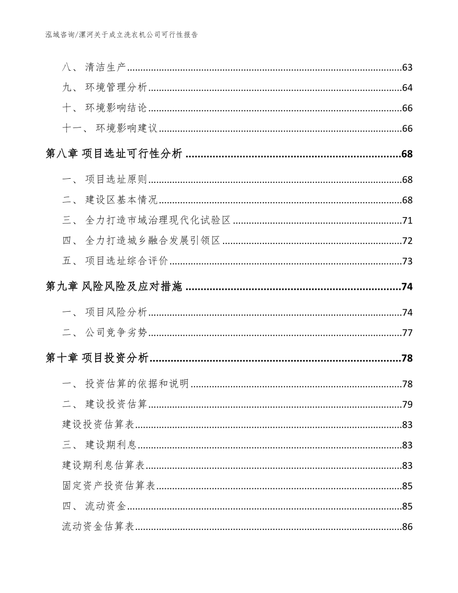 漯河关于成立洗衣机公司可行性报告模板参考_第4页