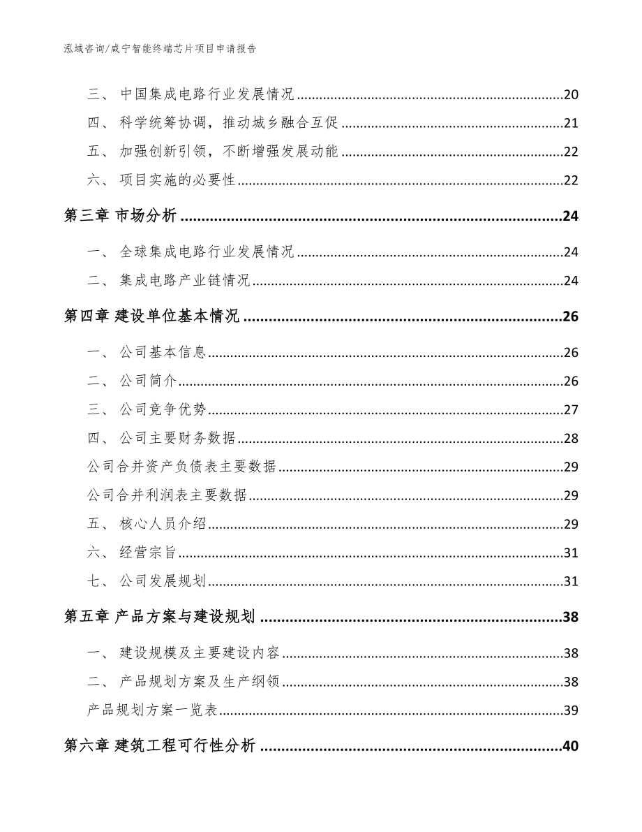 咸宁智能终端芯片项目申请报告参考模板_第3页