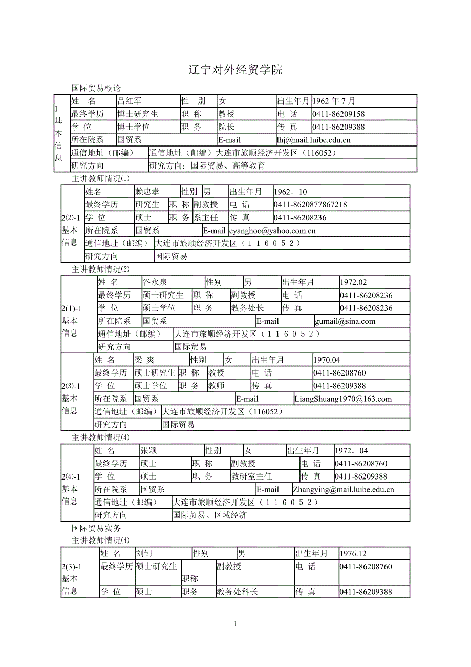 辽宁对外经贸学院(精品)_第1页