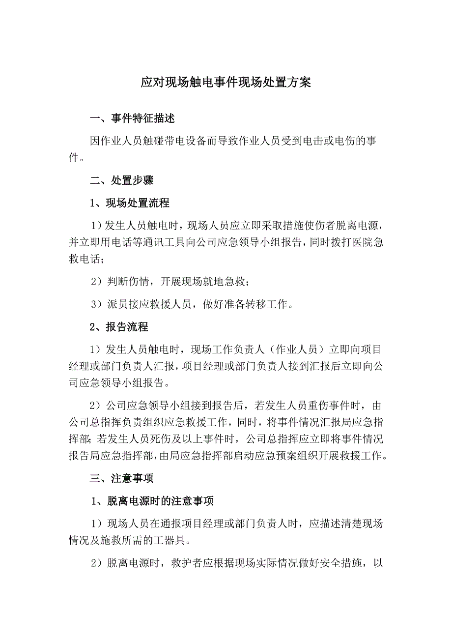 典型事故现场处置方案_第1页