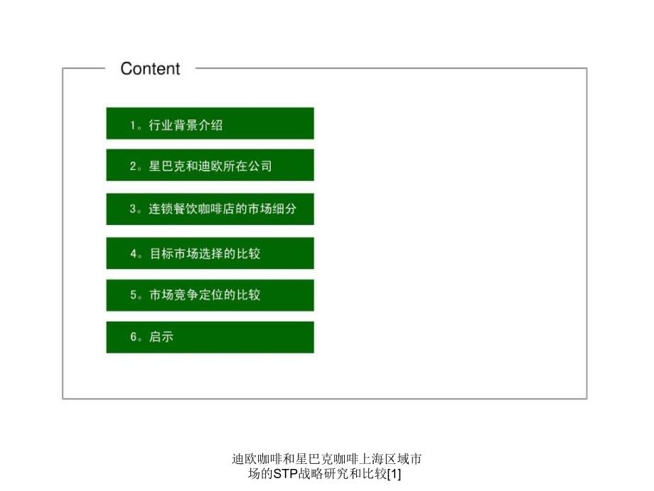 迪欧咖啡和星巴克咖啡上海区域市场的STP战略研究和比较[1]课件_第3页