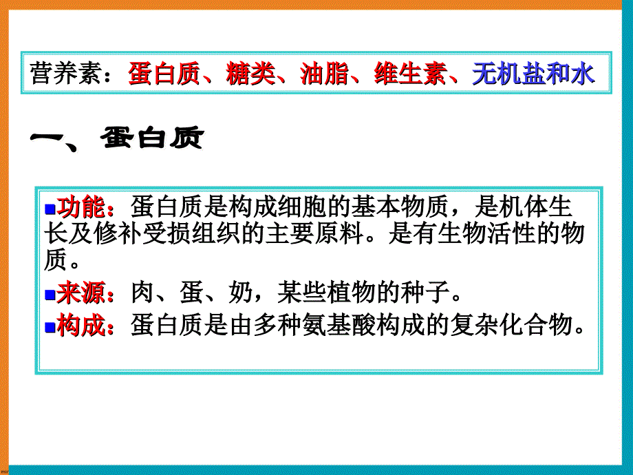 人教版九年级下册化学 第十二单元化学与生活 课题1《人类重要的营养物质》课件(共31张PPT)(共31张PPT)_第4页