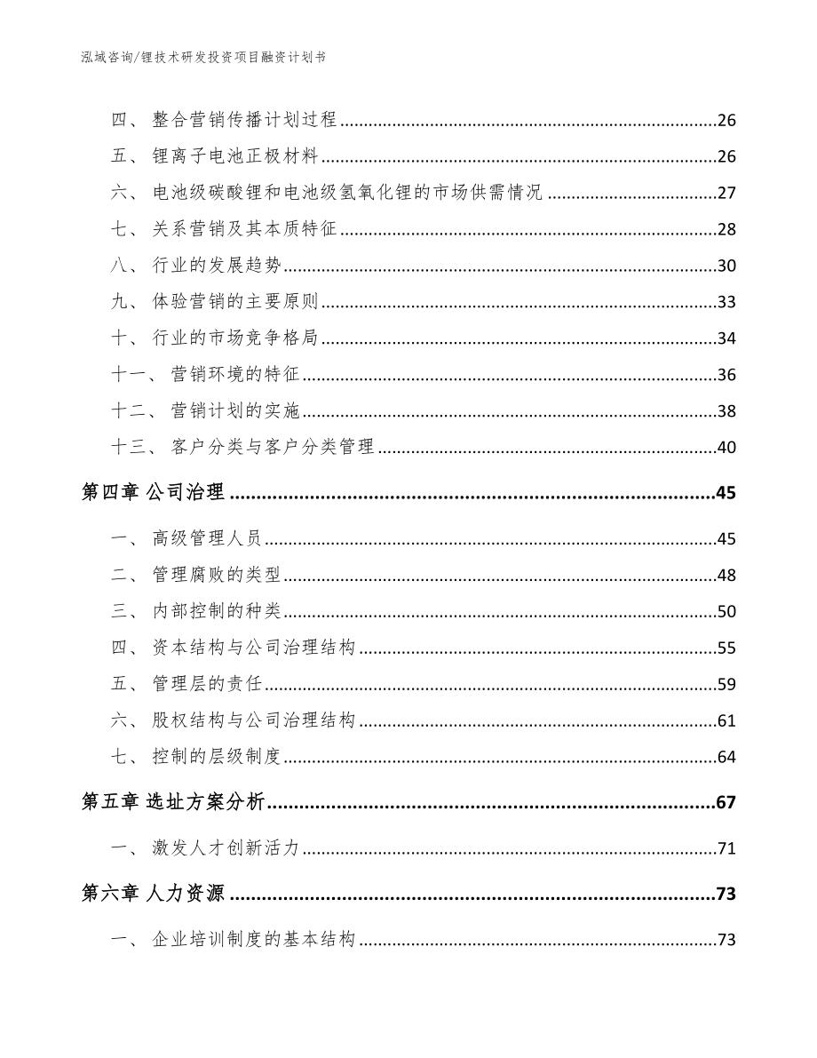 锂技术研发投资项目融资计划书【参考模板】_第4页