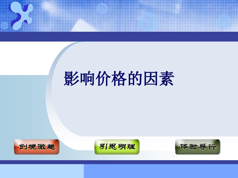 新人教版高中思想政治必修1影响价格的因素课件_第1页