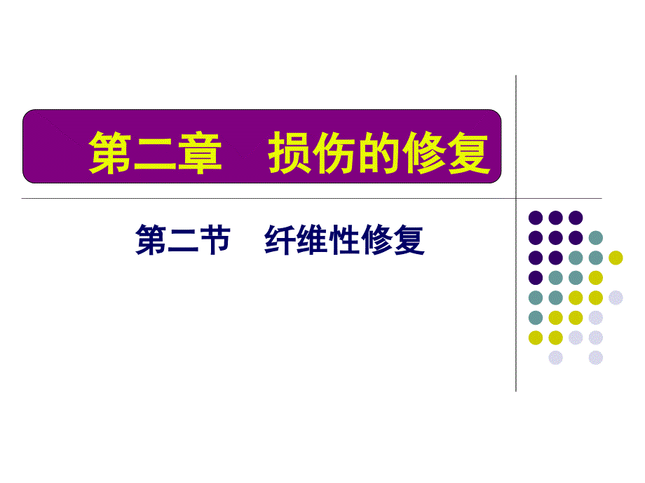 医学专题：损伤的修复_第1页