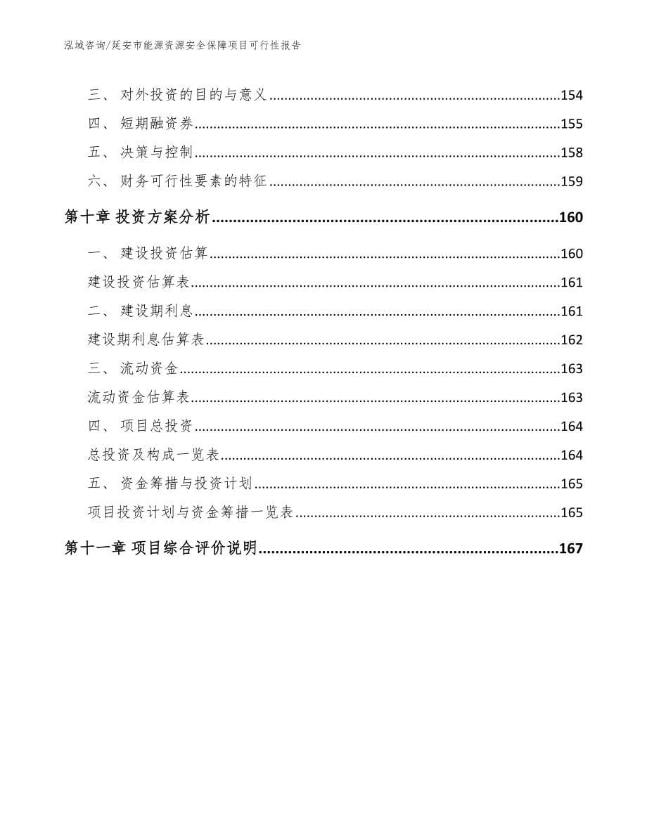 延安市能源资源安全保障项目可行性报告【范文参考】_第5页