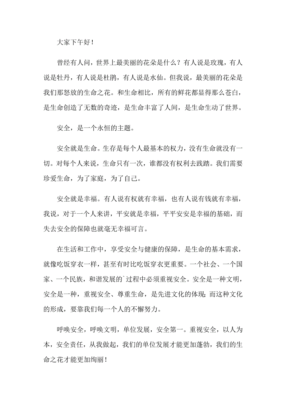 交通安全演讲稿精选15篇【精品模板】_第4页